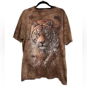 The Mountain Tiger T-Shirt in Brown - Size L